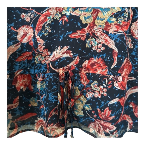 Express Women's Multicolor Floral V Neck Spaghetti Straps Top in Women’s Large - Picture 2 of 5